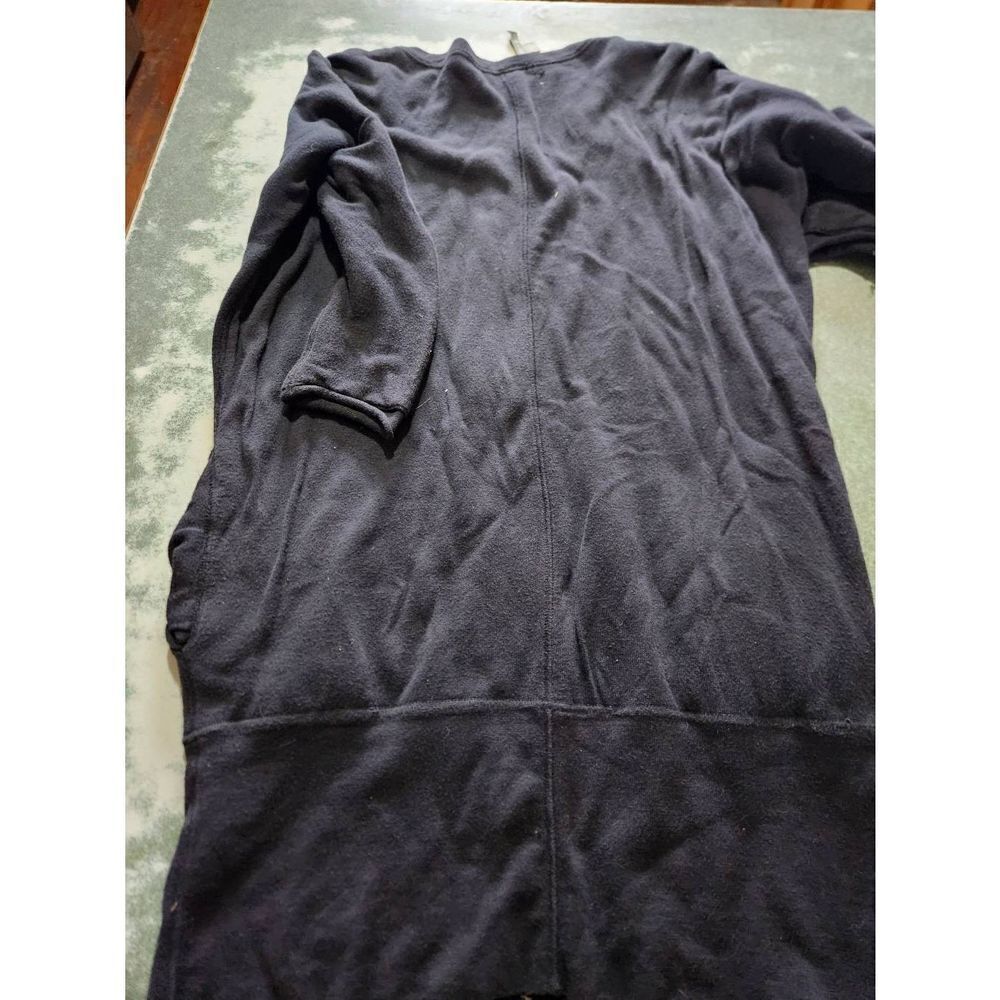 James Perse Black Zip Front long Sweater sz 2 (M) - Picture 5 of 6
